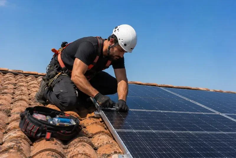 Maintenance et monitoring de panneaux solaires à Neuville-sur-Escaut