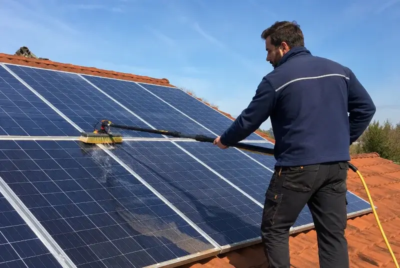 Nettoyage et entretien de panneaux solaires à Neuville-sur-Escaut